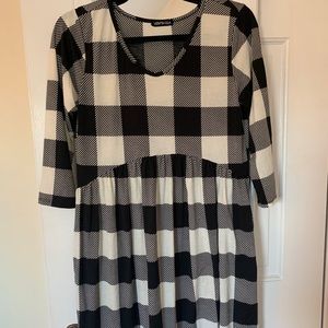 Check Swing dress